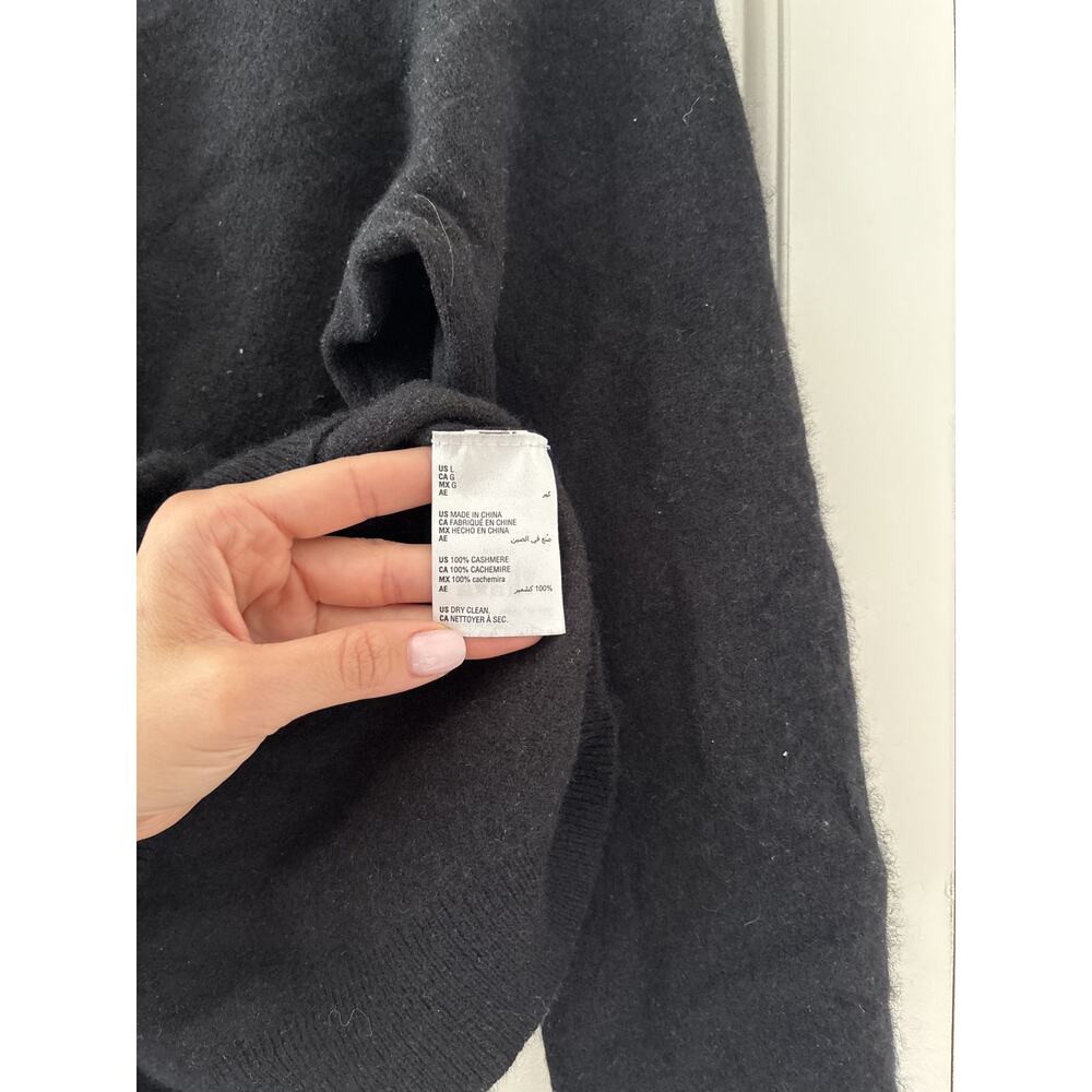 Charter Club Luxury Cashmere Sweater Black L - Picture 6 of 8